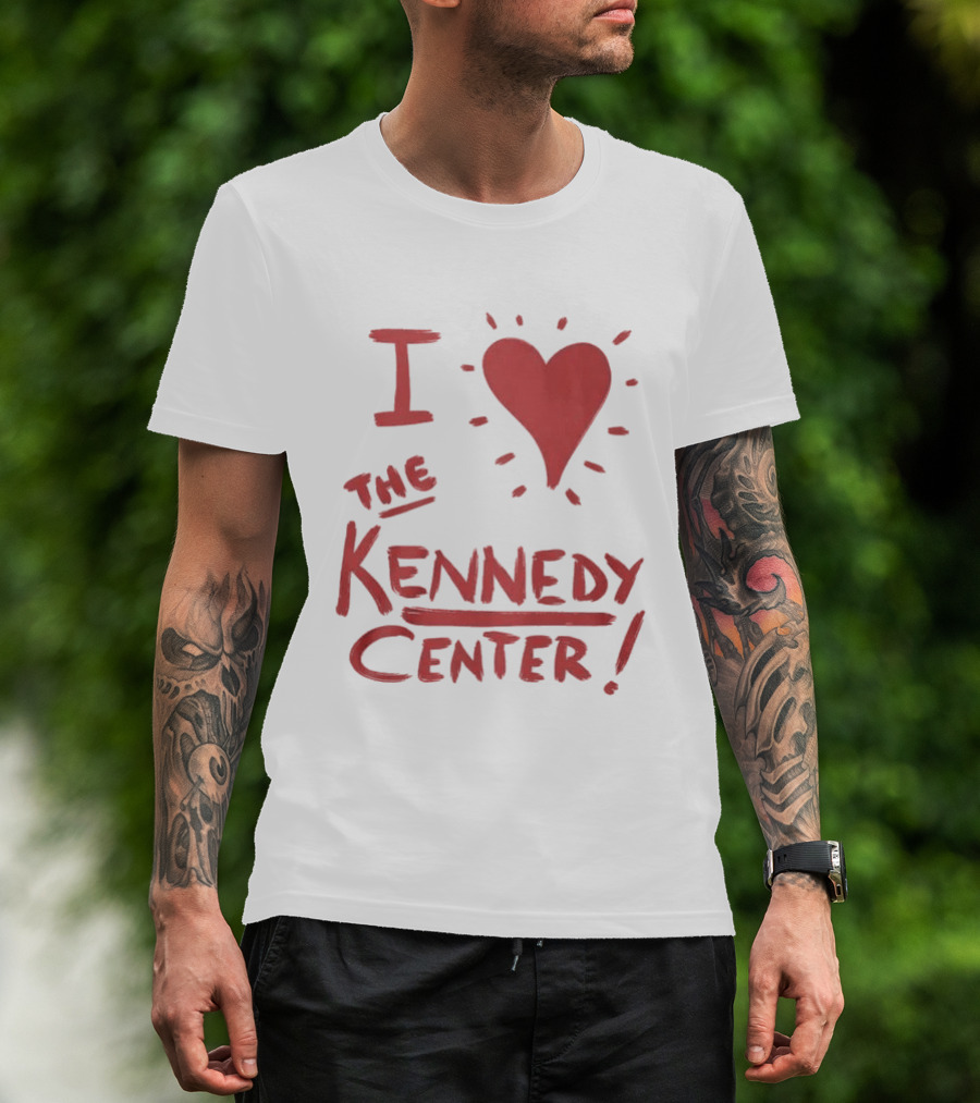 I Love The Kennedy Center Bold Red Heart T-Shirt