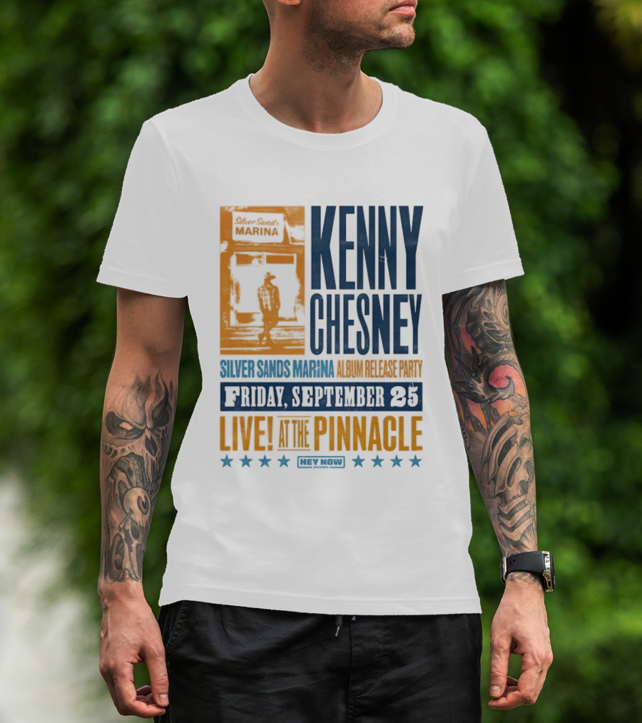 Kenny Chesney Silver Sands Marina Album Release Party Friday September 25 Live At The Pinnacle Stars T-Shirt