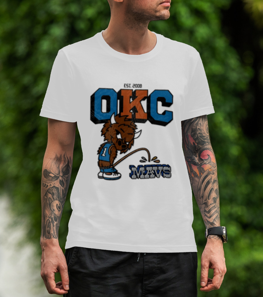 Oklahoma City Thunder Rumble On Dallas Mavericks Mavs Rivalry T-Shirt