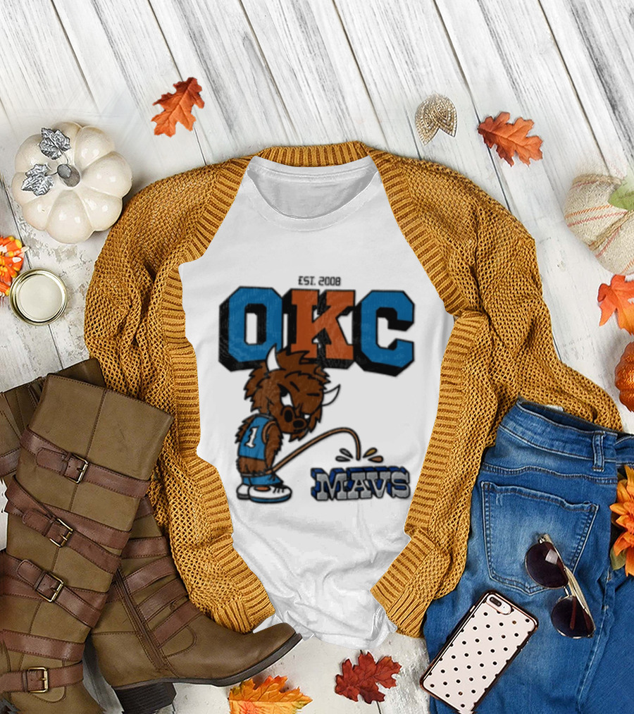 Oklahoma City Thunder Rumble On Dallas Mavericks Mavs Rivalry T-Shirt