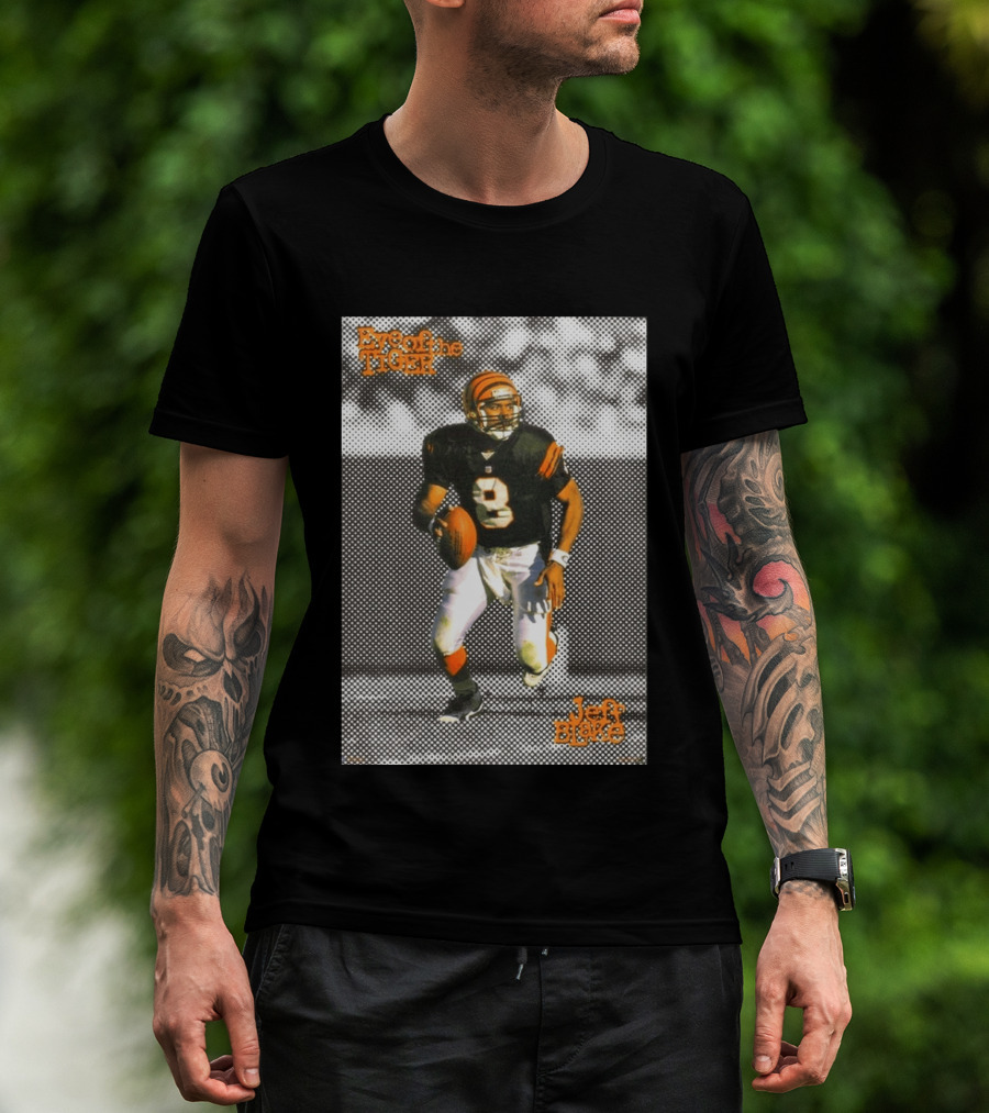 Jeff Blake Eye Of The Tiger Cincinnati Bengals Football QB T-Shirt