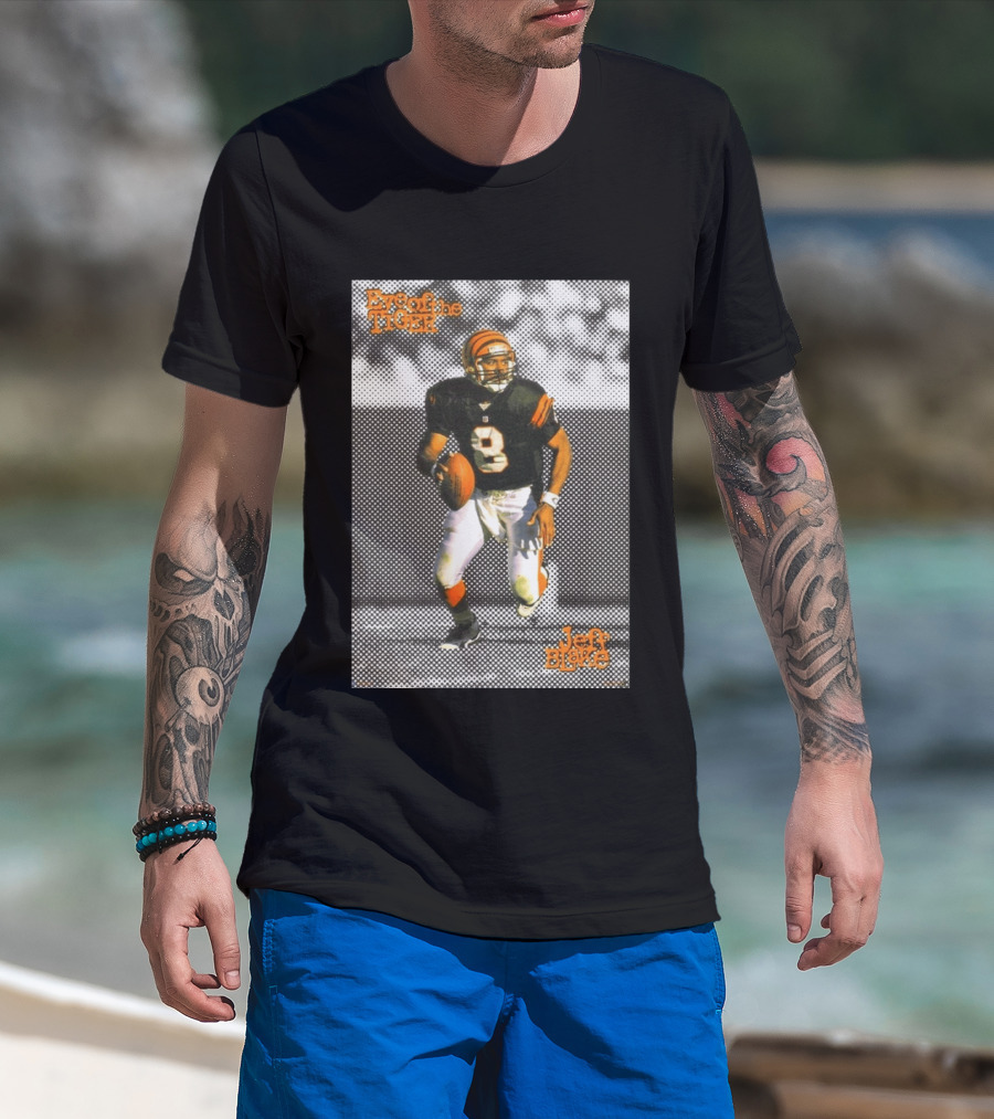 Jeff Blake Eye Of The Tiger Cincinnati Bengals Football QB T-Shirt