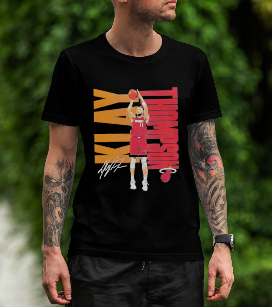 Klay Thompson Miami Heat 11 Basketball Player Signature T-Shirt