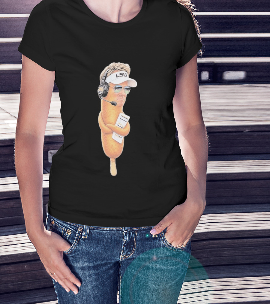Lane Kiffin Ole Miss LSU Football Meme Corn Dog Headset T-Shirt