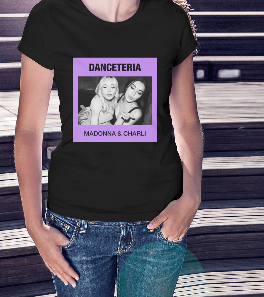 Danceteria Madonna & Charli Nostalgia 80s Club Scene T-Shirt