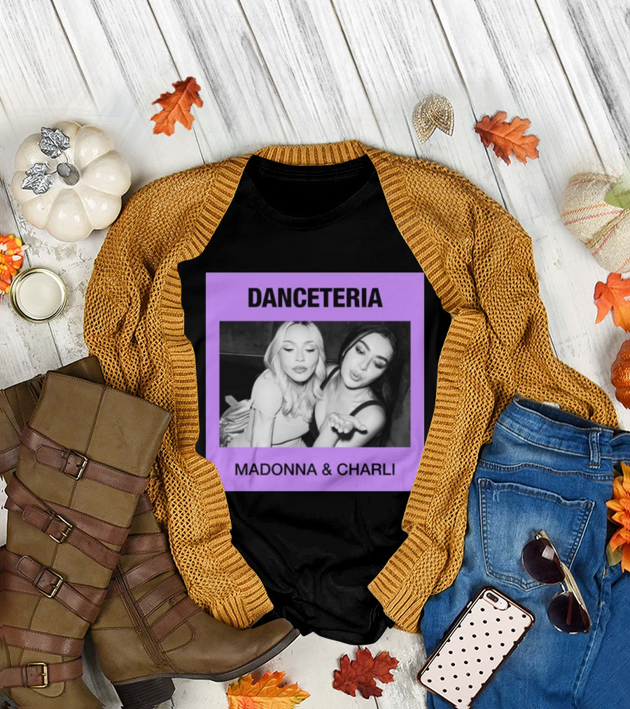 Danceteria Madonna & Charli Nostalgia 80s Club Scene T-Shirt