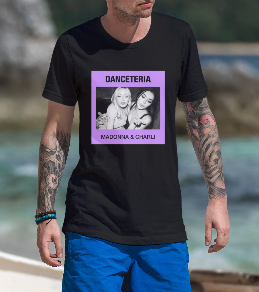 Danceteria Madonna & Charli Nostalgia 80s Club Scene T-Shirt