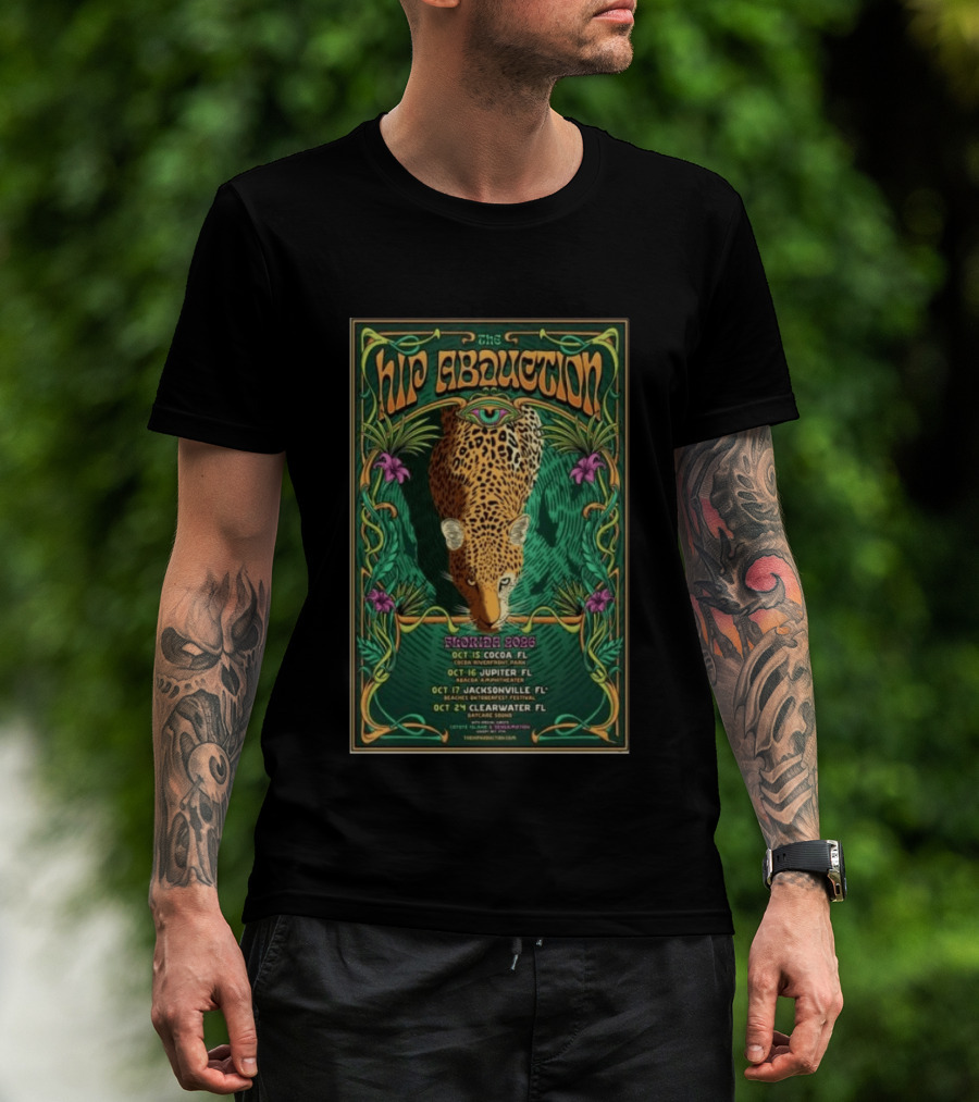 The Hip Abduction Tour Florida 2026 Abacoa Amphitheater Jupiter Oct 16 Leopard T-Shirt