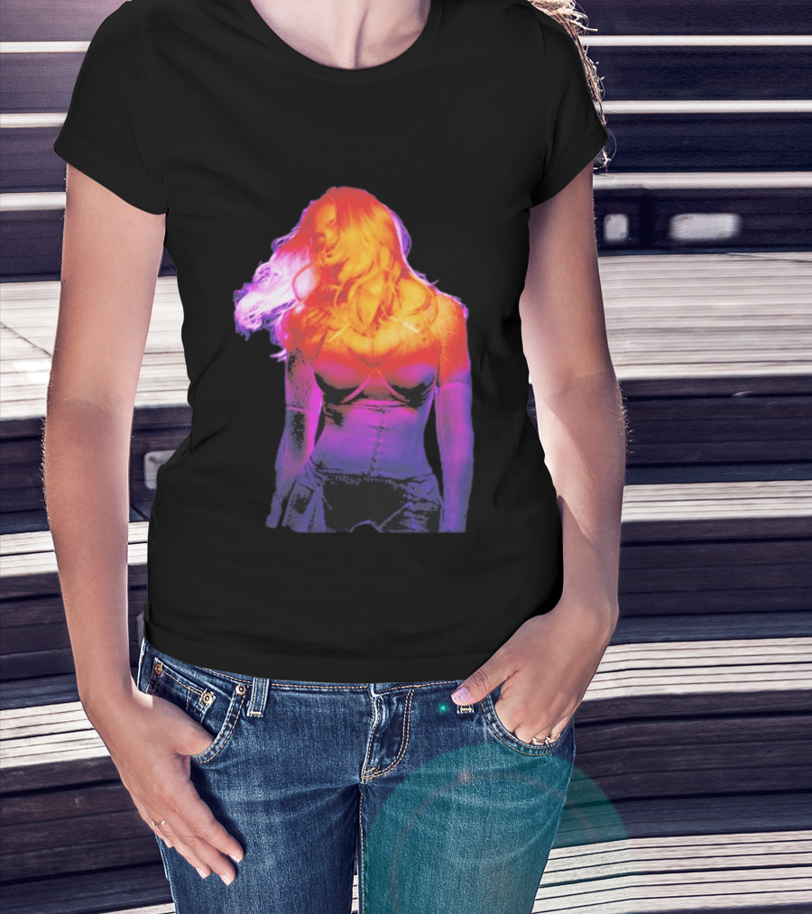 Madonna My Sins Are My Savior Neon Effect T-Shirt