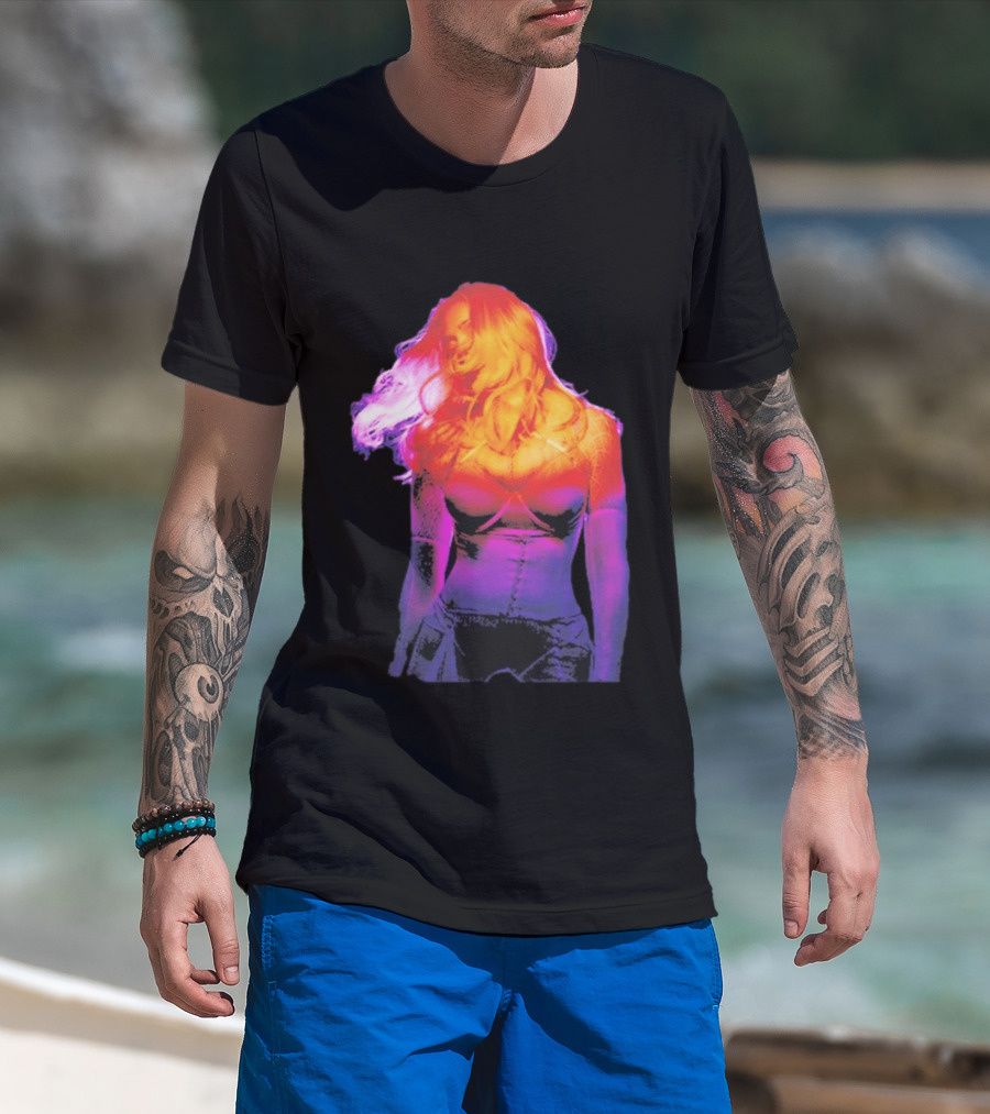 Madonna My Sins Are My Savior Neon Effect T-Shirt