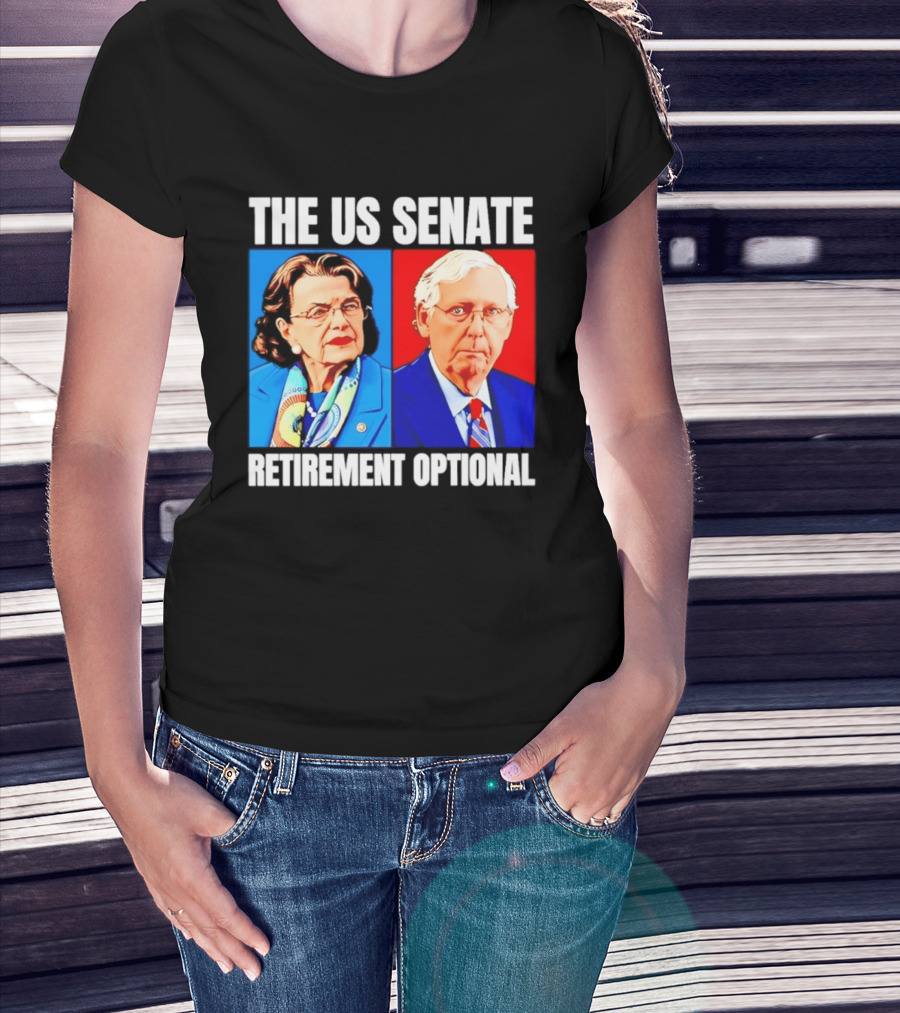 Dianne Feinstein Mitch McConnell The US Senate Retirement Optional T-Shirt