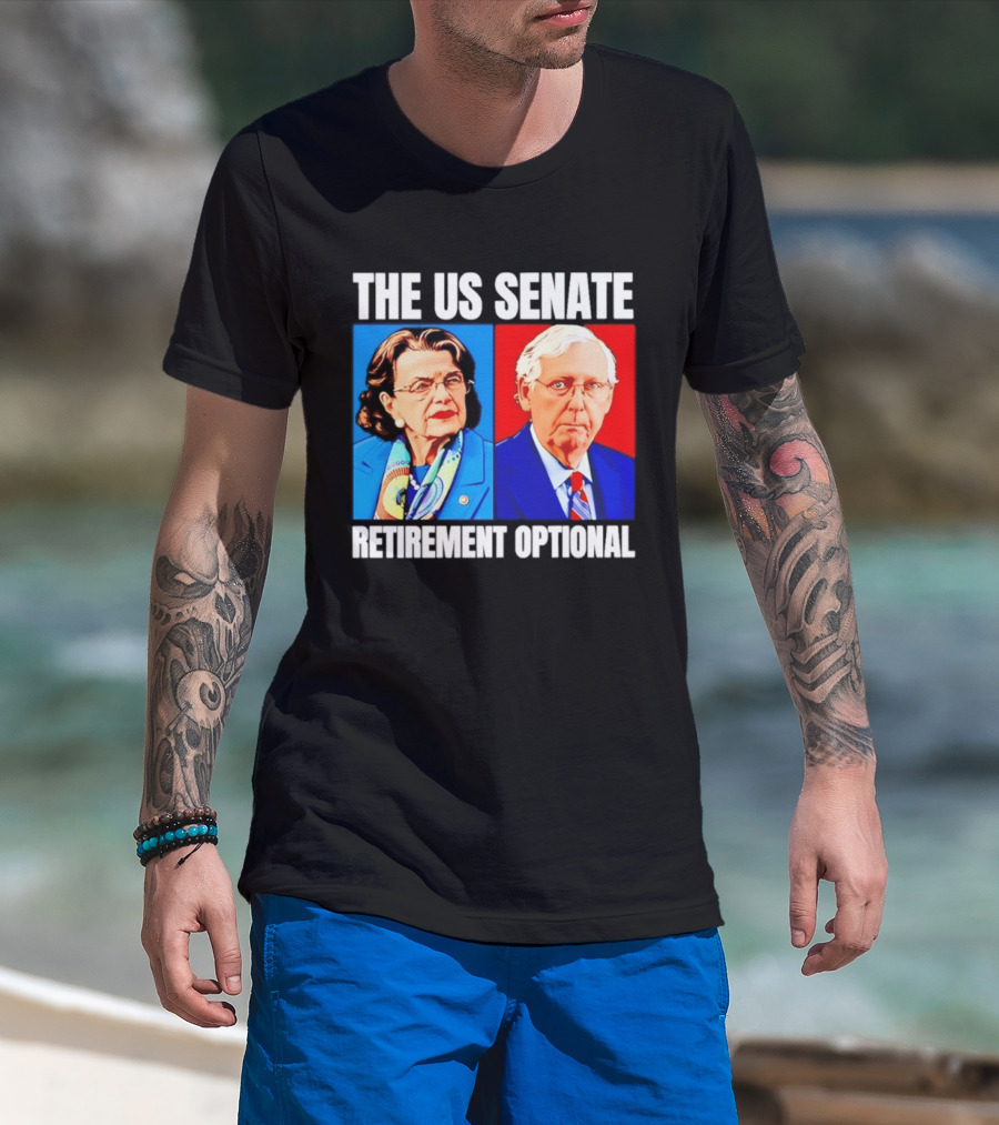 Dianne Feinstein Mitch McConnell The US Senate Retirement Optional T-Shirt