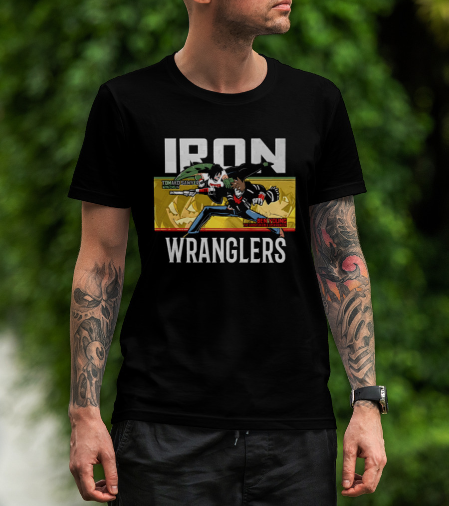 Iron Wranglers Tomako Sawyer Ben Eze Young Wildcats Unbreakable Ranger T-Shirt