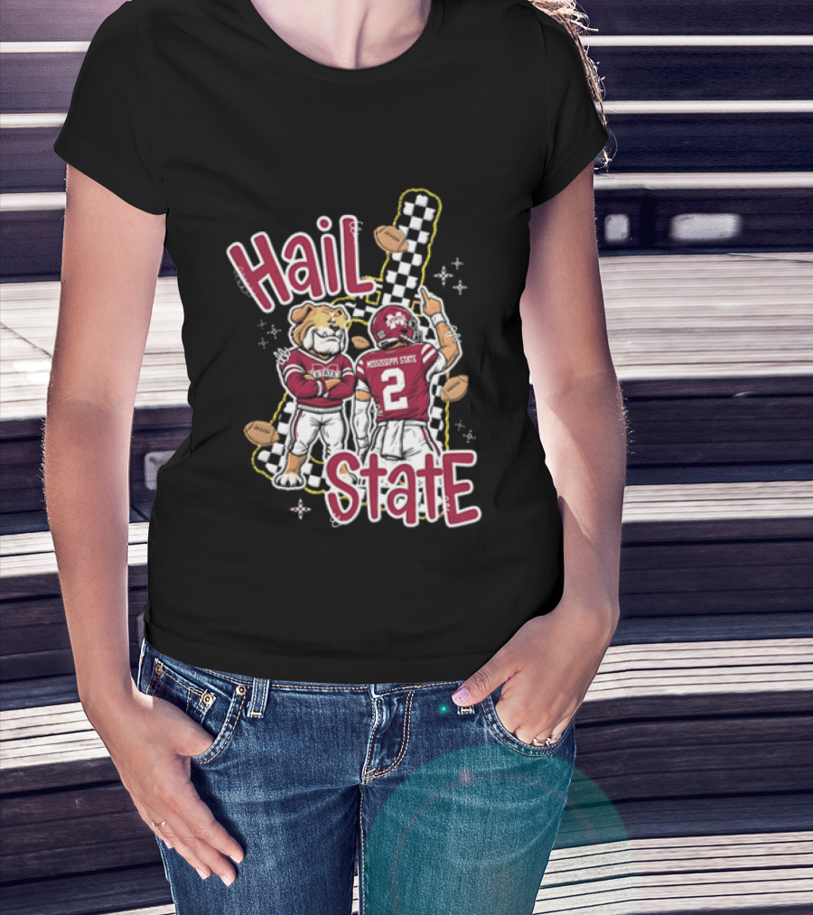 Mississippi State Hail Bulldogs Football Team Spirit T-Shirt