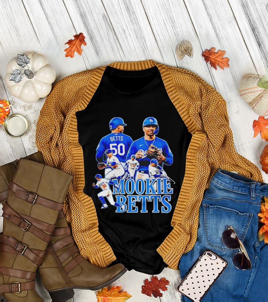 Mookie Betts 50 Los Angeles Dodgers MLB Players T-Shirt