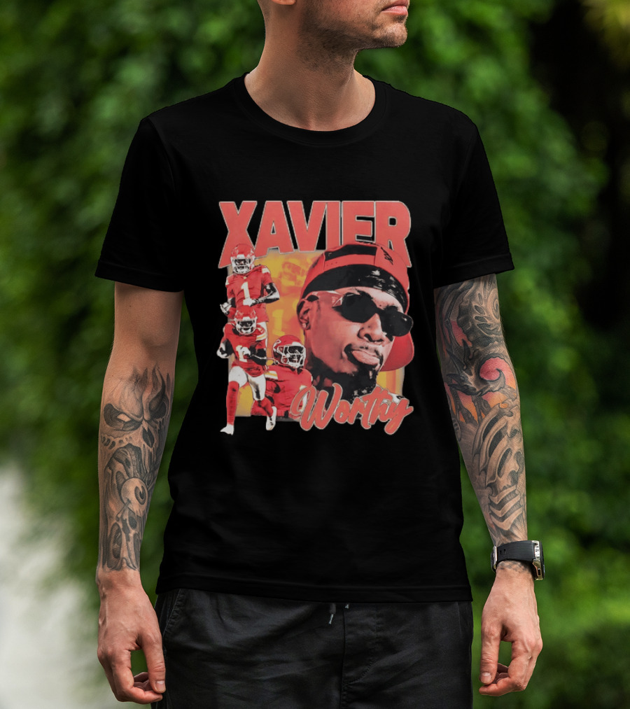Xavier Worthy Kansas City Chiefs Football Player T-Shirt