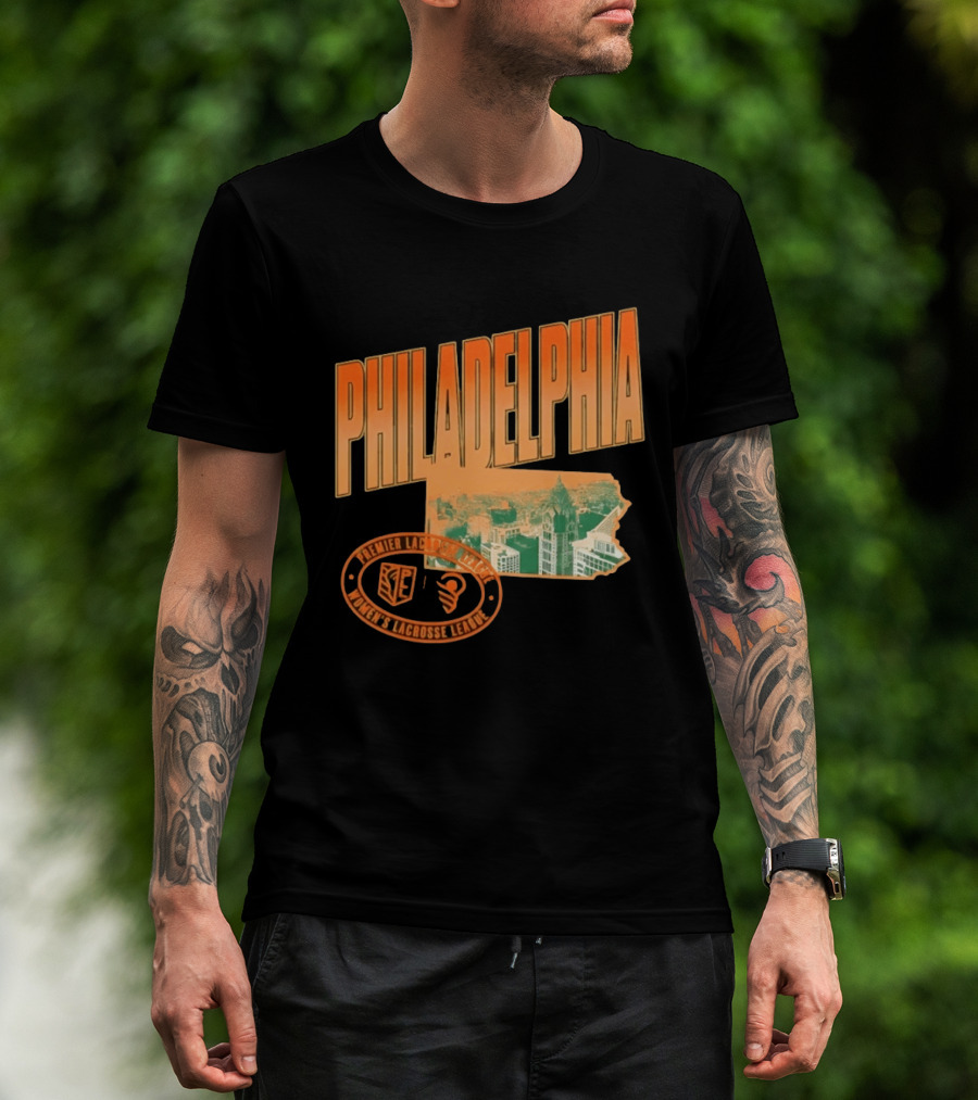 Philadelphia Premier Lacrosse League Women's Lacrosse Skyline T-Shirt