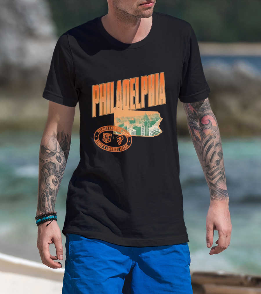Philadelphia Premier Lacrosse League Women's Lacrosse Skyline T-Shirt