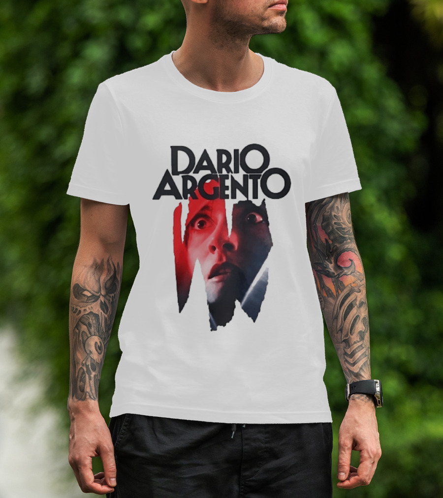 Dario Argento Horror Film Director Giallo Thriller Iconic Face T-Shirt