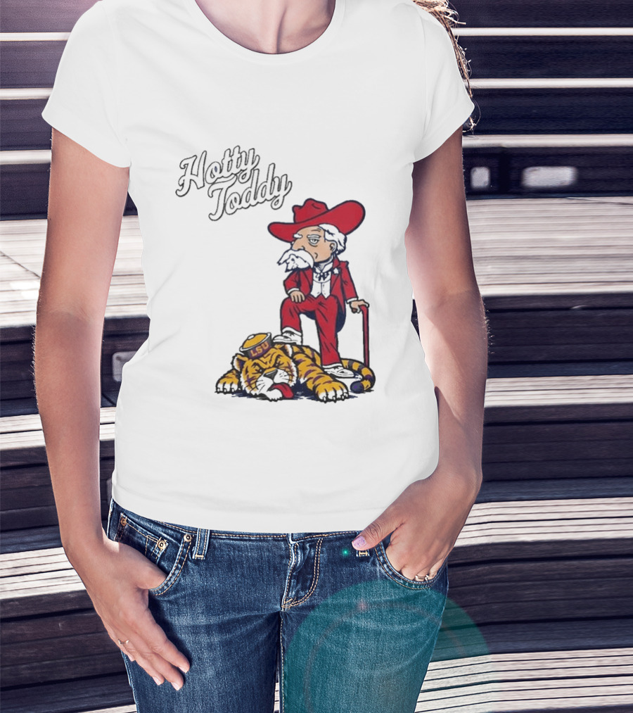Hotty Toddy Ole Miss Mascot Triumph Over LSU Tiger 2026 T-Shirt