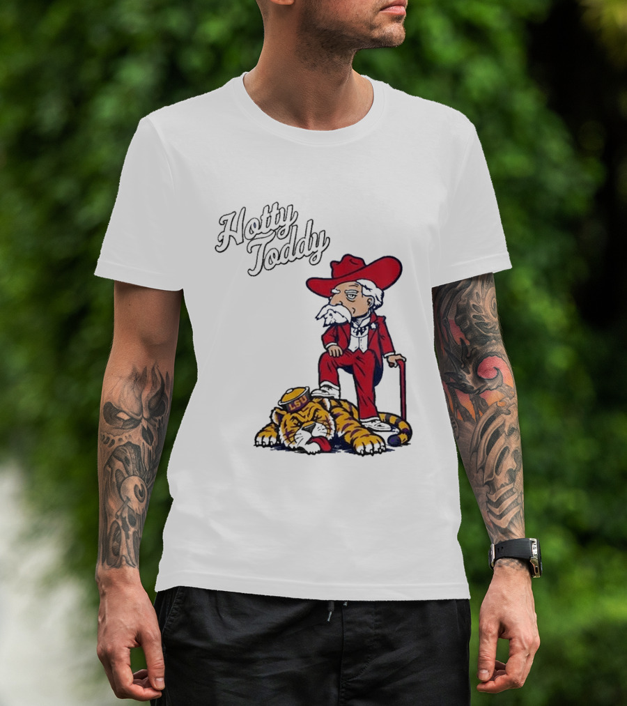 Hotty Toddy Ole Miss Mascot Triumph Over LSU Tiger 2026 T-Shirt
