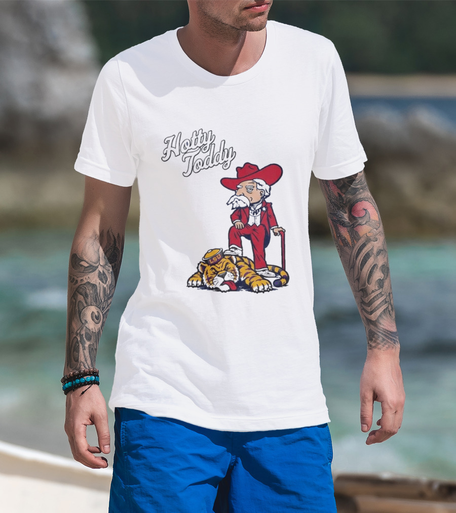 Hotty Toddy Ole Miss Mascot Triumph Over LSU Tiger 2026 T-Shirt