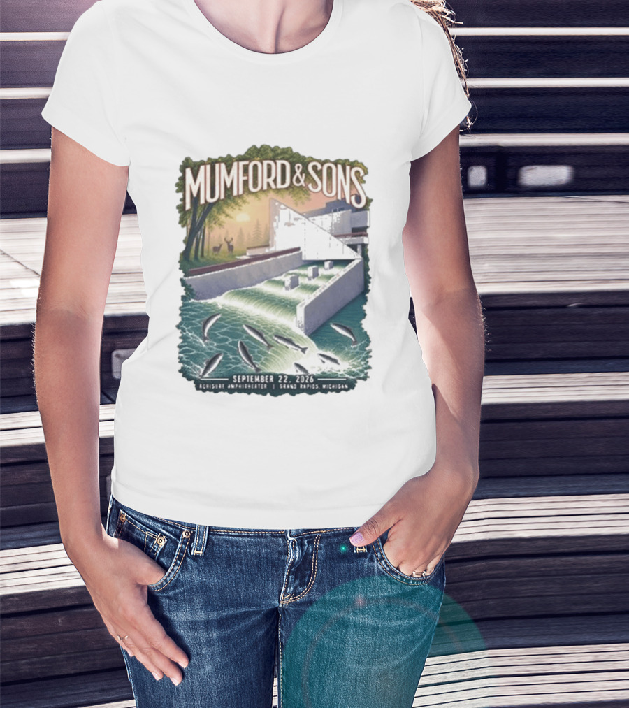 Mumford & Sons September 22 2026 Grand Rapids Michigan Acrisure Amphitheater T-Shirt