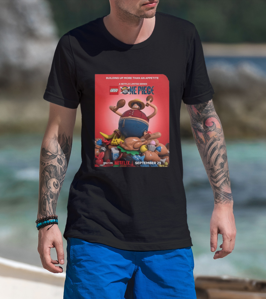 LEGO One Piece Building Up More Than An Appetite A Netflix Limited Series September 29 T-Shirt