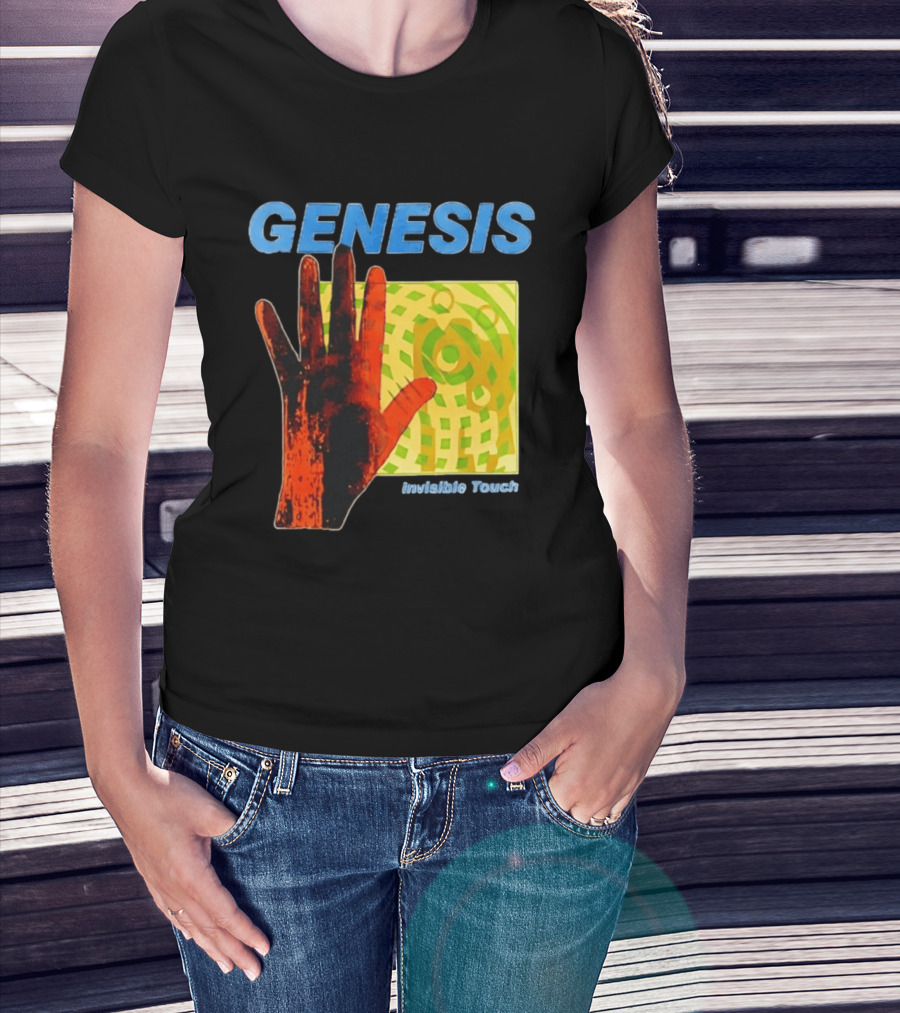 Genesis Invisible Touch Band Progressive Rock Album Cover Hand T-Shirt