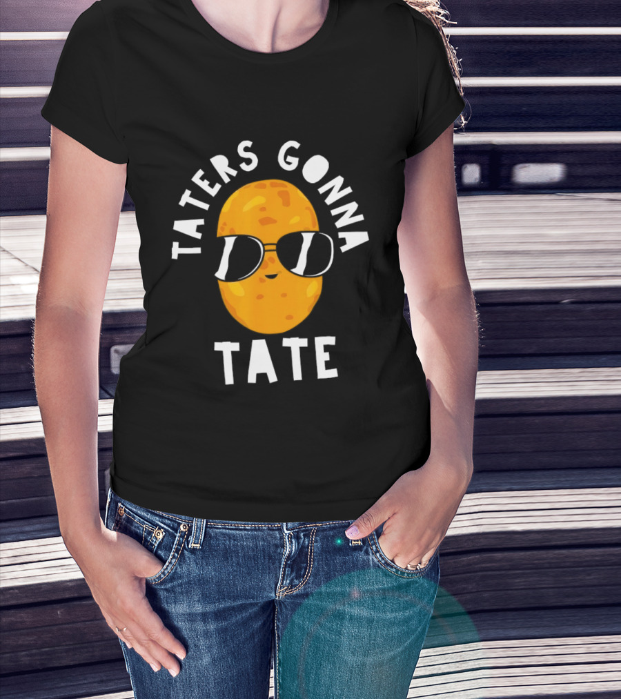 Taters Gonna Tate Funny Potato With Sunglasses T-Shirt