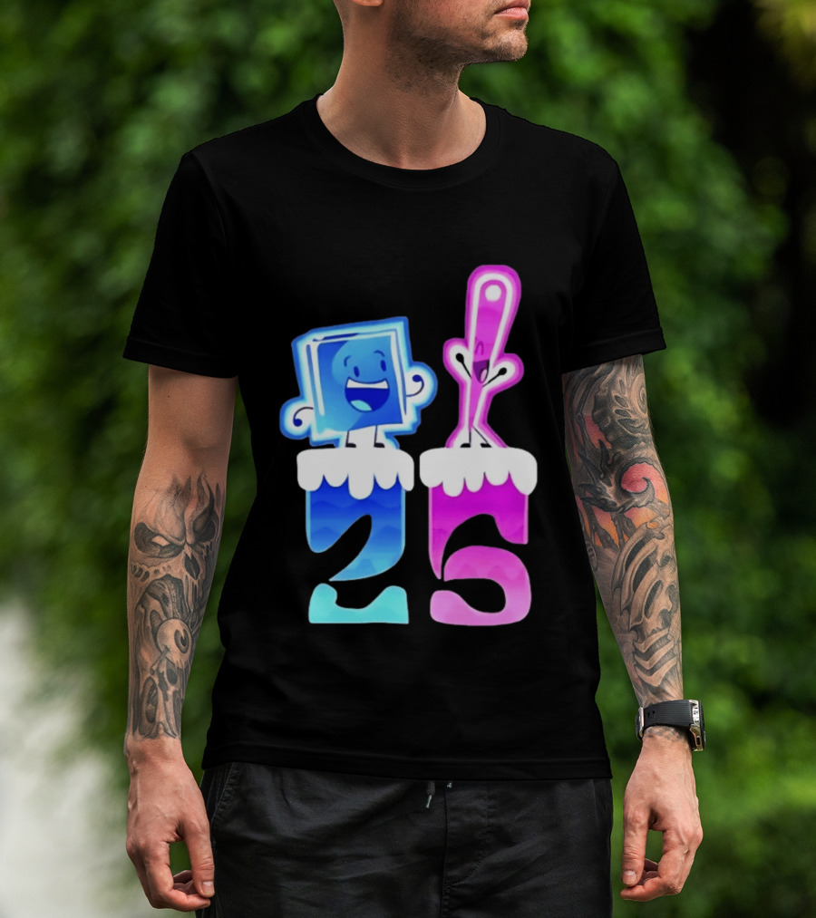 Ice Cube And Needle Battle For Dream Island 25 T-Shirt