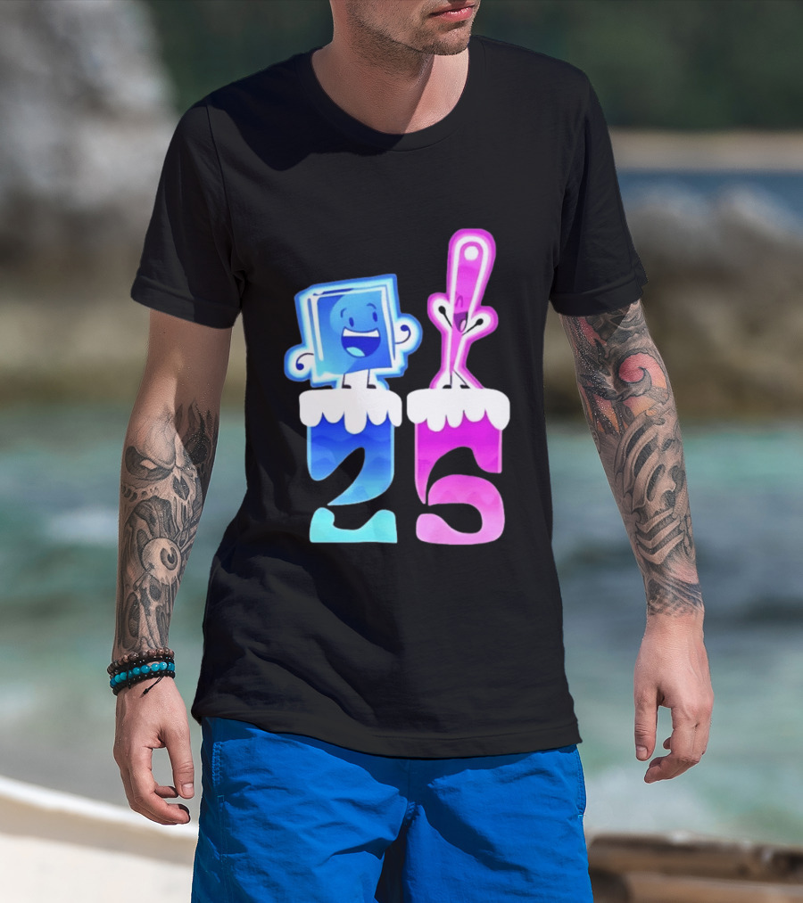 Ice Cube And Needle Battle For Dream Island 25 T-Shirt