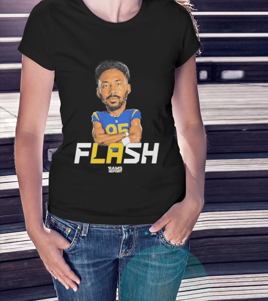 Flash Rams Report Jackson Durham LA Los Angeles Rams T-Shirt