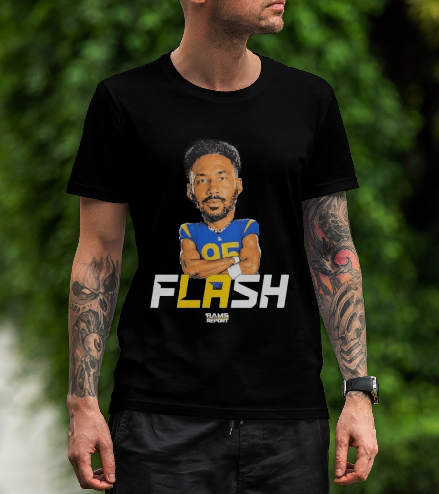 Flash Rams Report Jackson Durham LA Los Angeles Rams T-Shirt