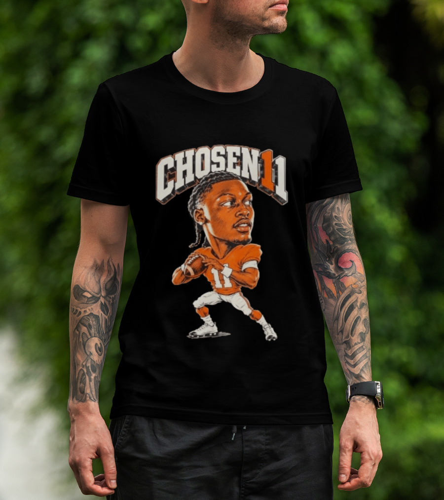 Josh Heupel Chosen11 Tennessee Vols Football Quarterback Caricature T-Shirt