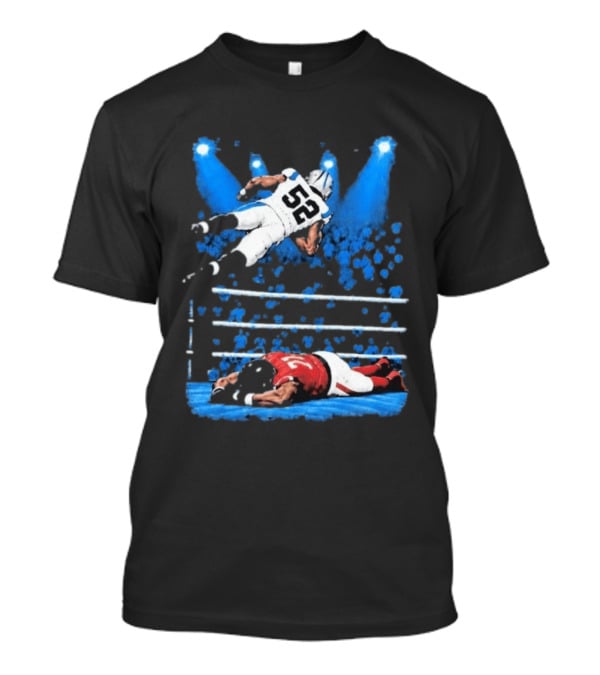 Trevis Gipson 52 Elbow Drop Carolina Vs Atlanta 2026 Football Action T-Shirt