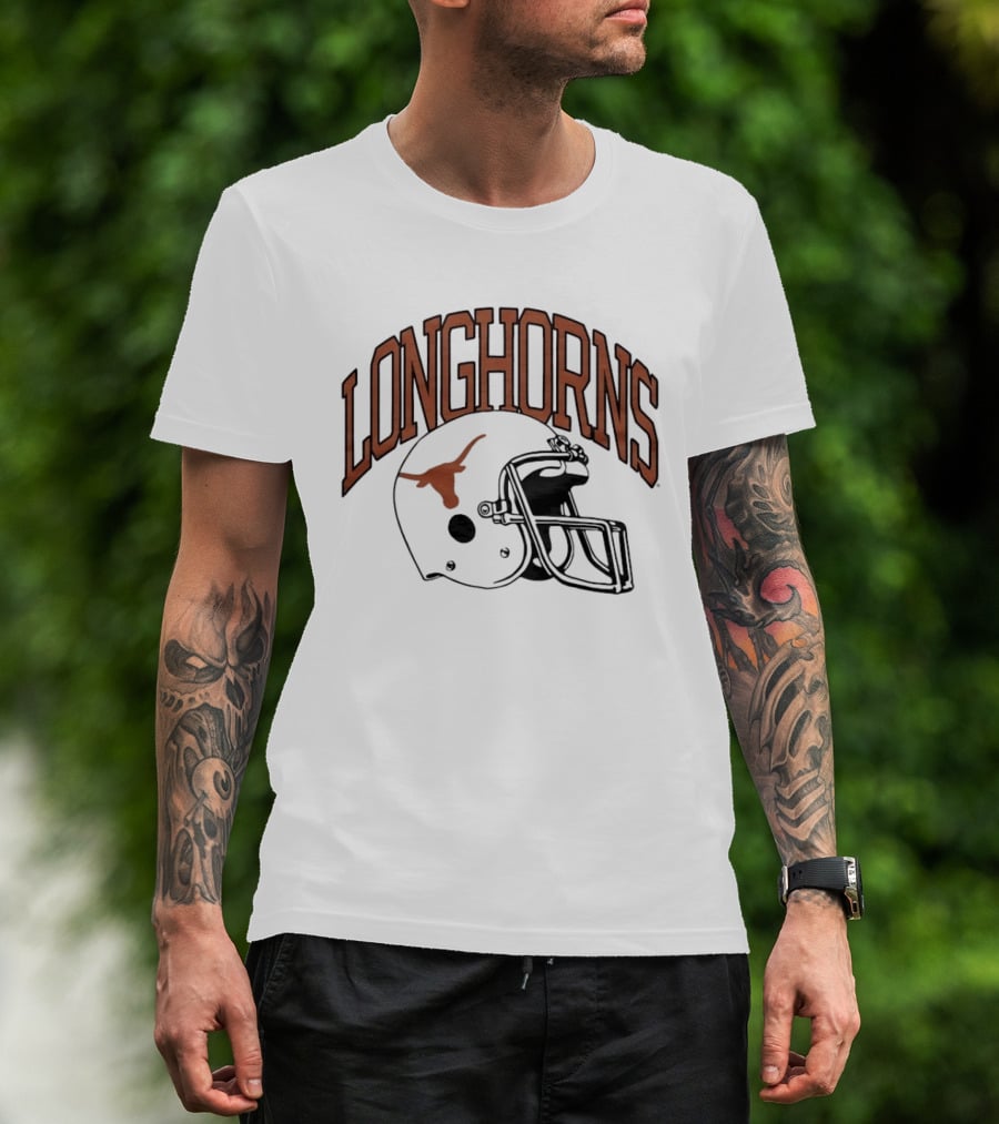 Texas Longhorns Football Helmet Longhorns T-Shirt