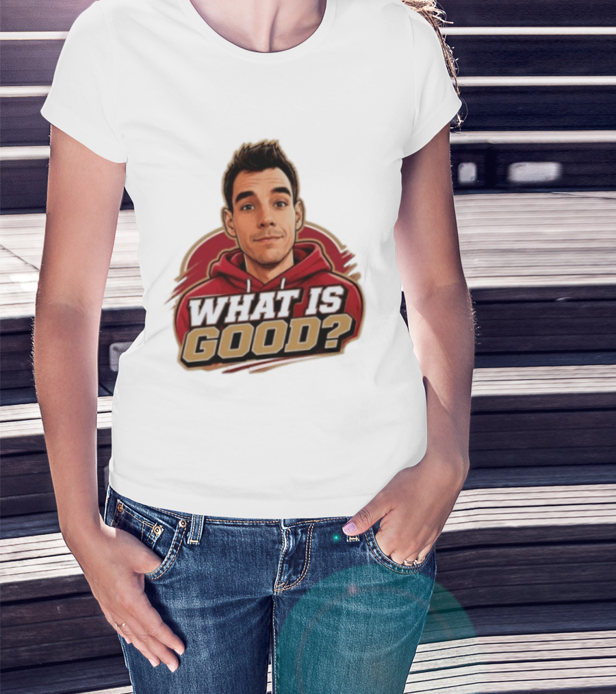 What Is Good The Gold Standard Podcast Network Cartoon T-Shirt