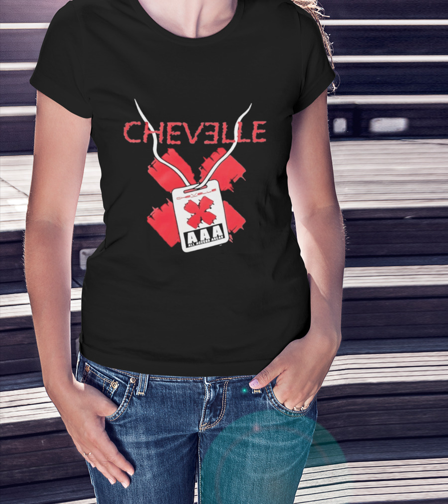 Chevelle AAA All Access Pass Red X Band Tour T-Shirt
