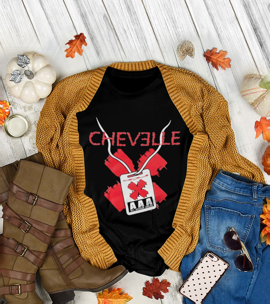 Chevelle AAA All Access Pass Red X Band Tour T-Shirt