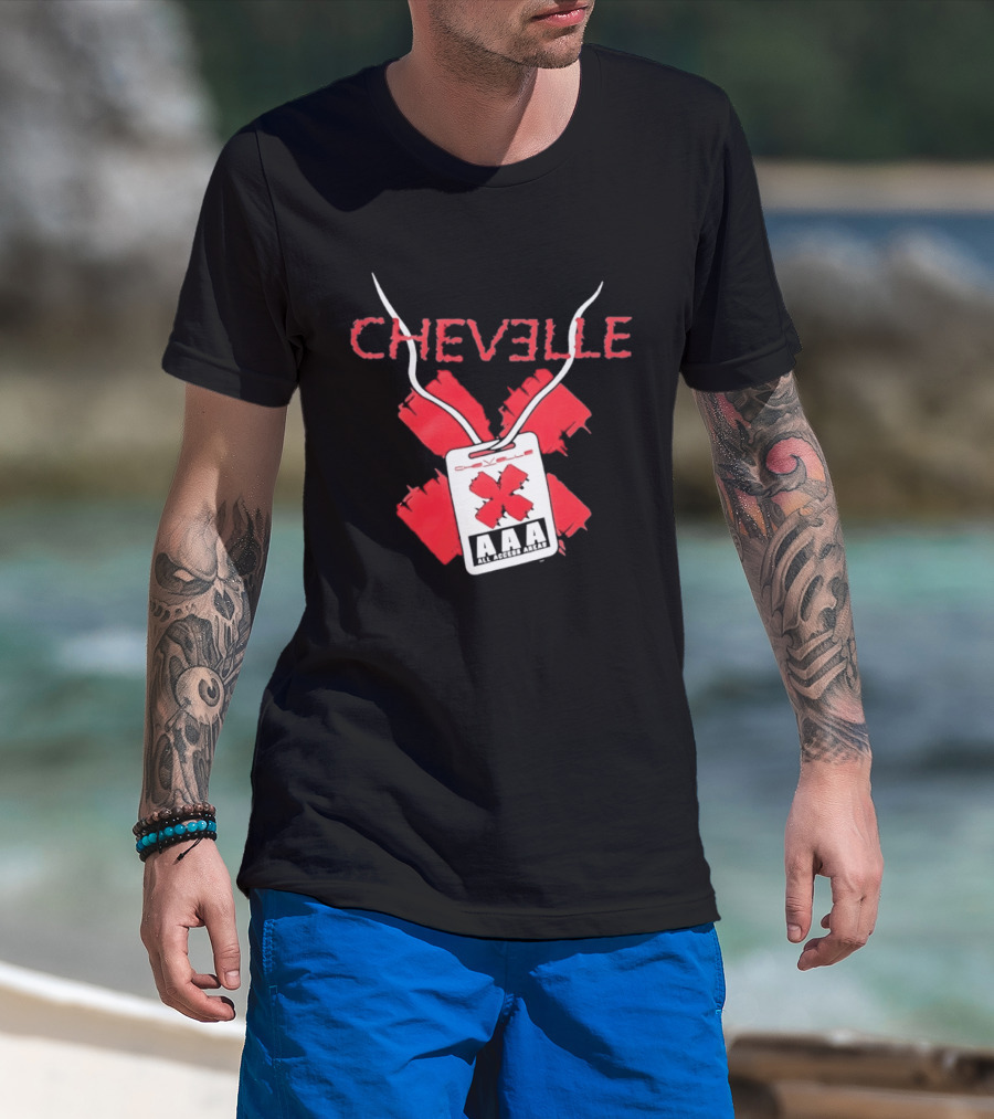 Chevelle AAA All Access Pass Red X Band Tour T-Shirt