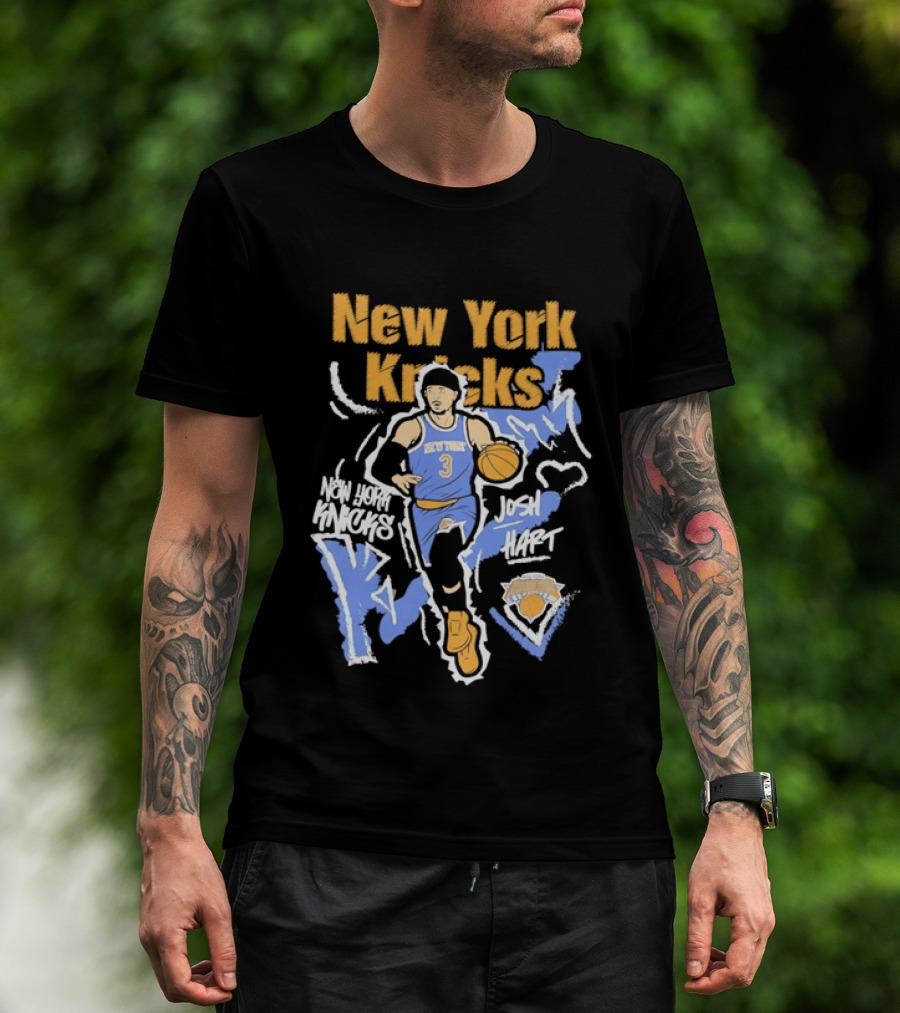 New York Knicks Josh Hart 3 NBA Basketball Player T-Shirt