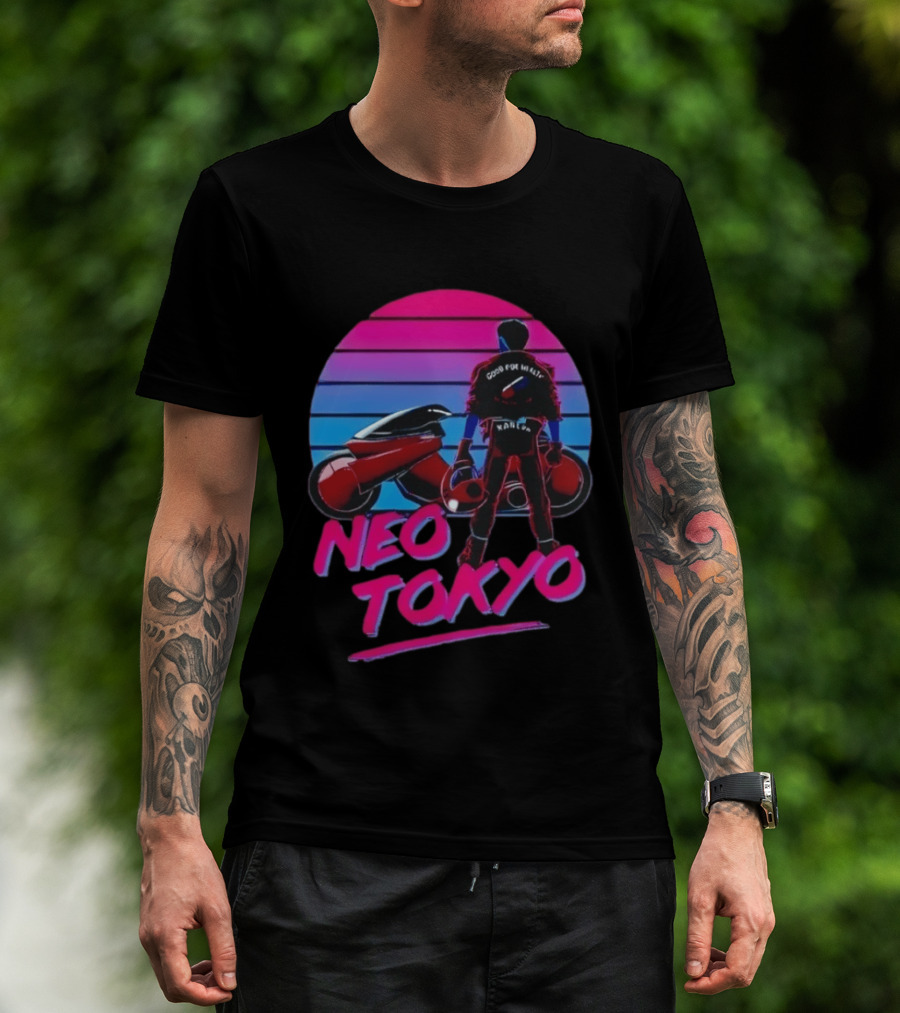 Kaneda Neo Tokyo Good For Health Bad For Education T-Shirt