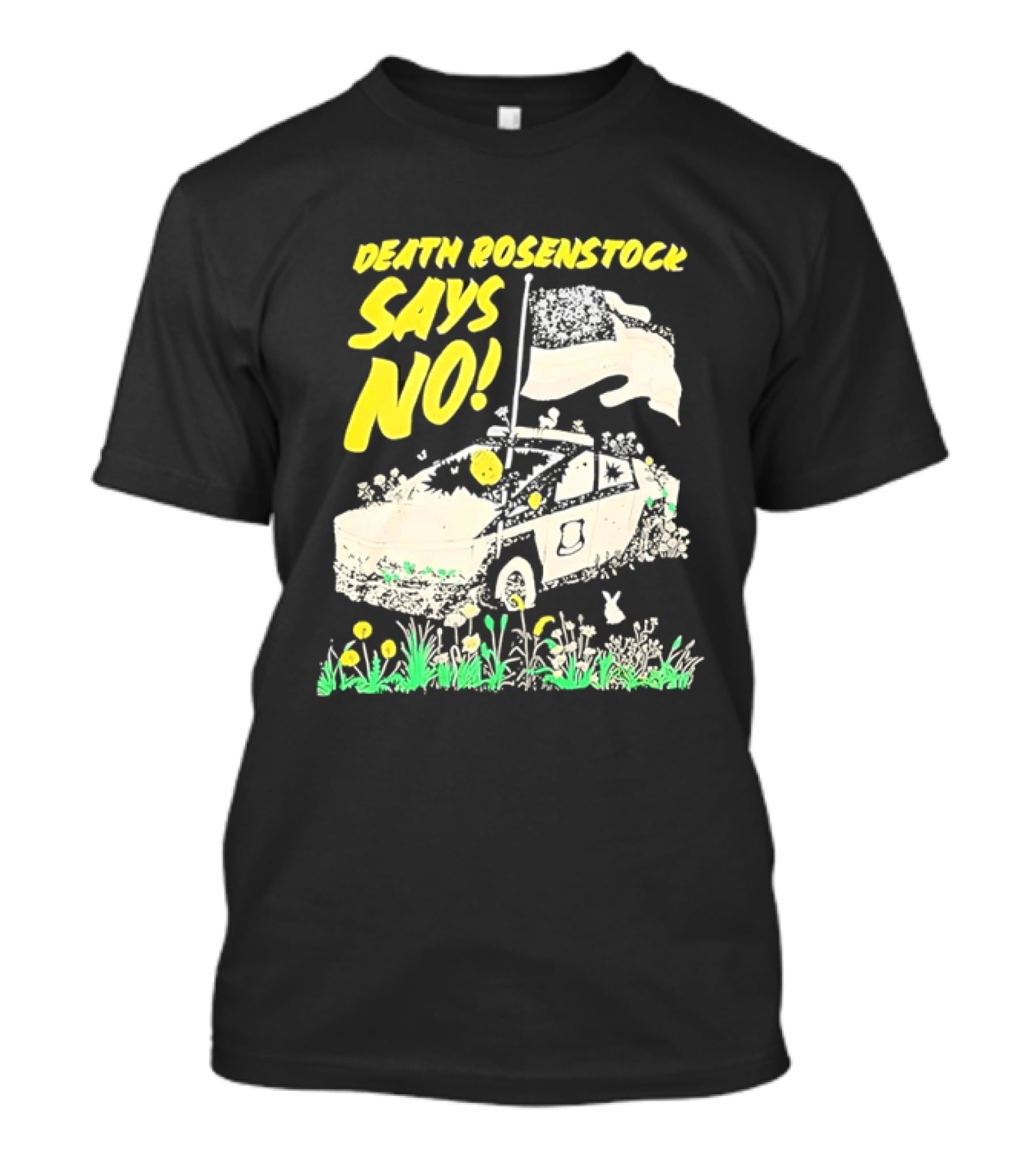 Death Rosenstock Says No Car Flowers Indie Rock Alternative Music T-Shirt