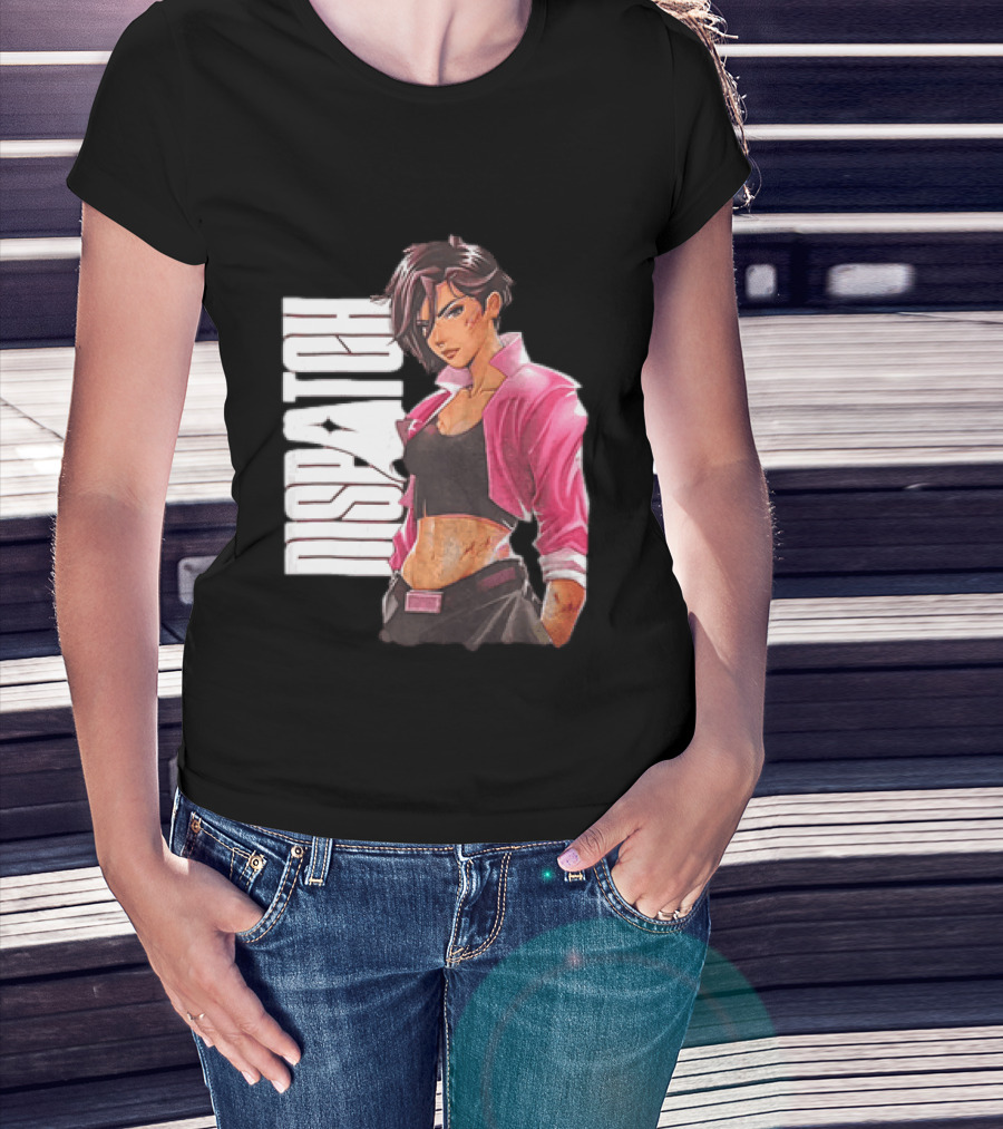 Dispatch Anime Girl Urban Style Two Sided T-Shirt