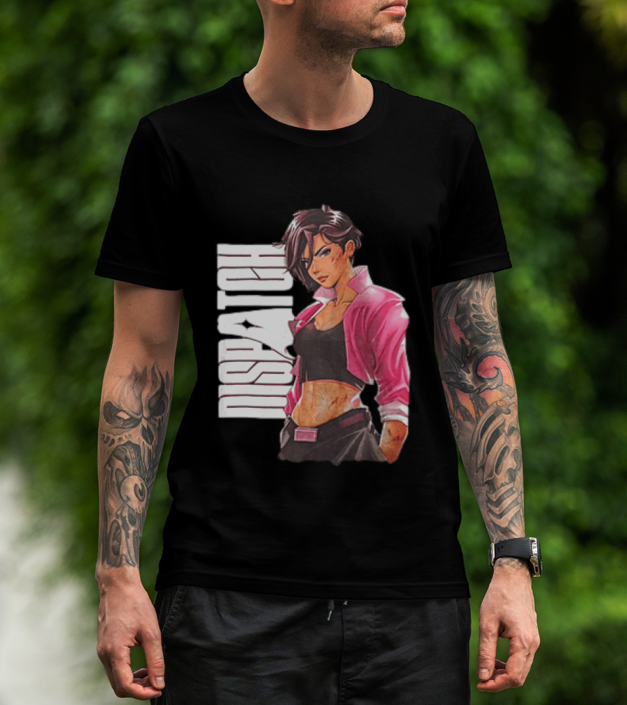 Dispatch Anime Girl Urban Style Two Sided T-Shirt