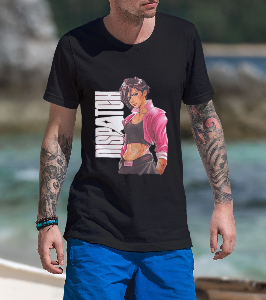 Dispatch Anime Girl Urban Style Two Sided T-Shirt