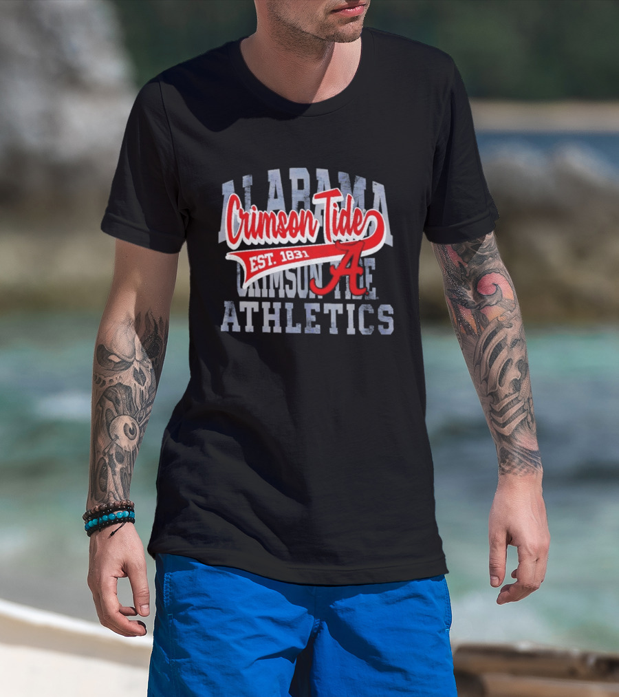 Alabama Crimson Tide Athletics Est 1831 Distressed T-Shirt