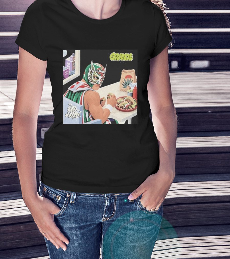 El Grande America Tacos Wrestling Luchador Comic T-Shirt