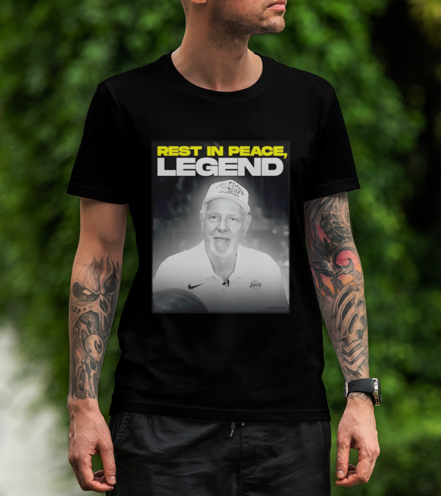 Rest In Peace Legend 1959 Champions Voice Of The Los Angeles Lakers T-Shirt